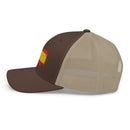 Comprar Gorra Bandera de España bordada trucker Bandera España La Flamenca de Borgoña Patricia Muñoz VOX