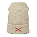 Comprar Gorro Cruz de Borgoña de punto gofrado Bandera España La Flamenca de Borgoña Patricia Muñoz VOX