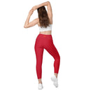 Comprar Leggins Bandera de España mujer cintura cruzada con bolsillos Bandera España La Flamenca de Borgoña Patricia Muñoz VOX
