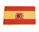 Parche bordado termo adhesivo Bandera de España y escudo La Flamenca de Borgoña Patricia Muñoz VOX