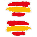 Pegatina silicona Bandera España trazos 47x29 mm (1 unidad) La Flamenca de Borgoña Patricia Muñoz VOX
