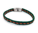 Comprar Pulsera trenzada verde bandera España cierre metálico La Flamenca de Borgoña, Bandera de España, Cruz de Borgoña, Patricia Muñoz, VOX, Santiago Abascal