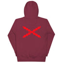 Comprar Sudadera Aspa de Borgoña capucha unisex Bandera España La Flamenca de Borgoña Patricia Muñoz VOX