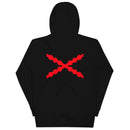 Comprar Sudadera Aspa de Borgoña capucha unisex Bandera España La Flamenca de Borgoña Patricia Muñoz VOX