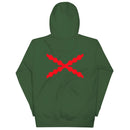 Comprar Sudadera Aspa de Borgoña capucha unisex Bandera España La Flamenca de Borgoña Patricia Muñoz VOX