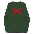 Comprar Sudadera Cruz de Borgoña orgánica raglán unisex Bandera España La Flamenca de Borgoña Patricia Muñoz VOX