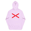 Comprar Sudadera Cruz de San Andrés capucha unisex Bandera España La Flamenca de Borgoña Patricia Muñoz VOX