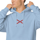 Comprar Sudadera Cruz de Borgoña con capucha unisex Bandera España La Flamenca de Borgoña Patricia Muñoz VOX