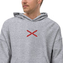 Comprar Sudadera vellón polar unisex Cruz de Borgoña Bandera España La Flamenca de Borgoña Patricia Muñoz VOX