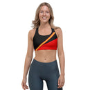 Comprar Sujetador deportivo Bandera España rojo y negro Bandera España La Flamenca de Borgoña Patricia Muñoz VOX
