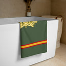 Comprar Toalla Cuerpo Jurídico Militar La Flamenca de Borgoña, Bandera de España, Cruz de Borgoña, Patricia Muñoz, VOX, Santiago Abascal