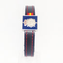 Comprar Pulsera piel Policía Nacional con ribete rojo Bandera España La Flamenca de Borgoña Patricia Muñoz VOX