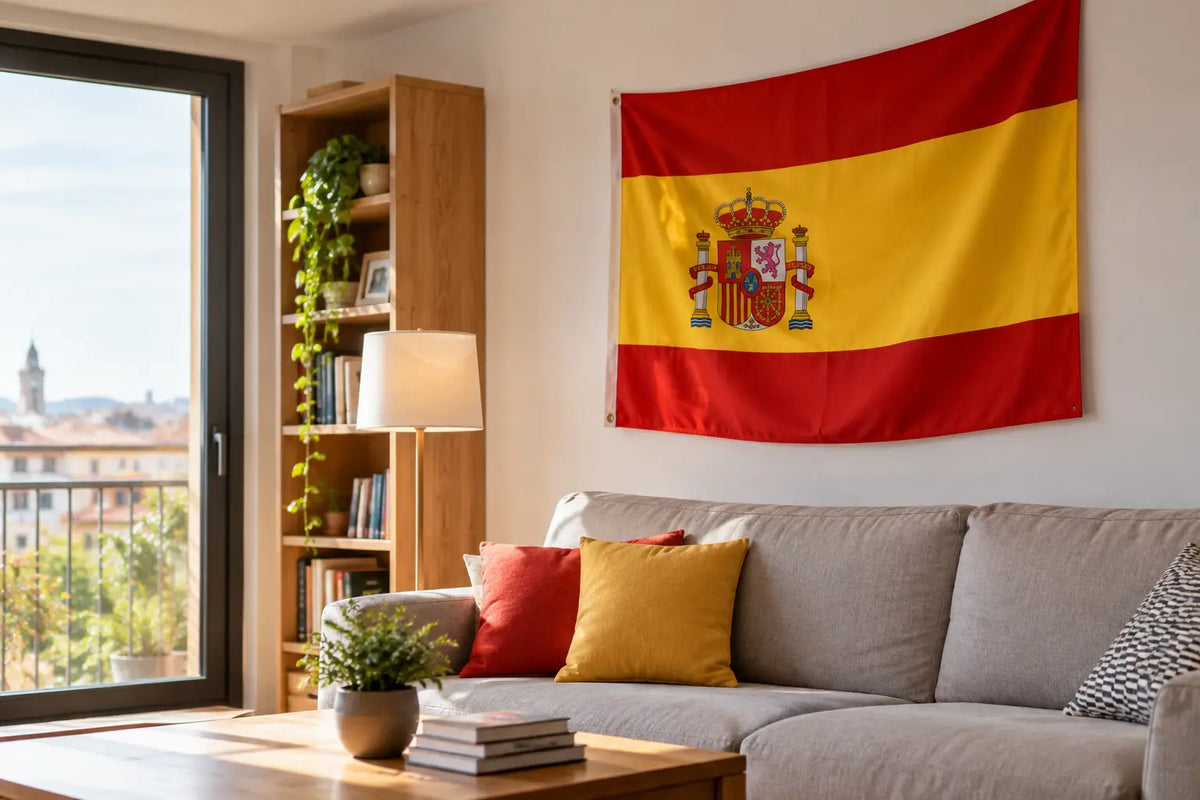 Dónde colocar bandera en casa con orgullo español