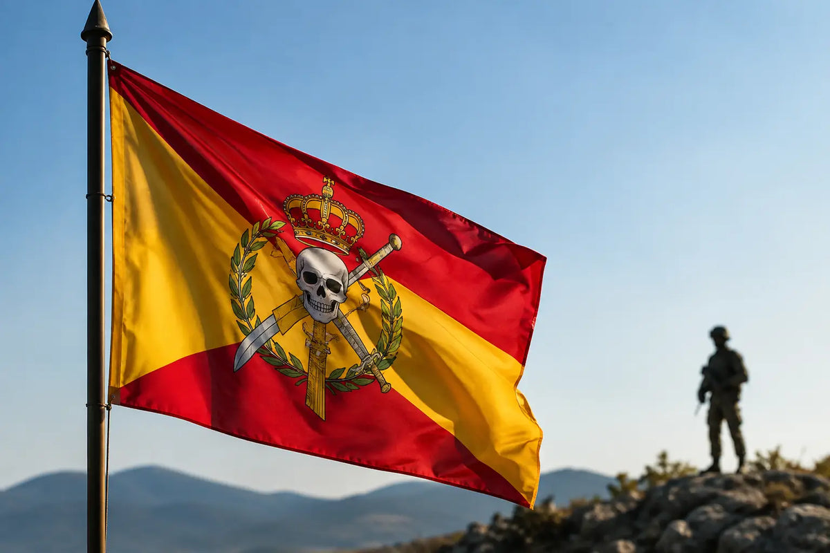 Significado de la bandera de la Legión: El novio de la muerte