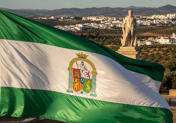 Bandera-de-Andalucia-historia-origen-y-significado-completo La Flamenca de Borgoña Bandera España