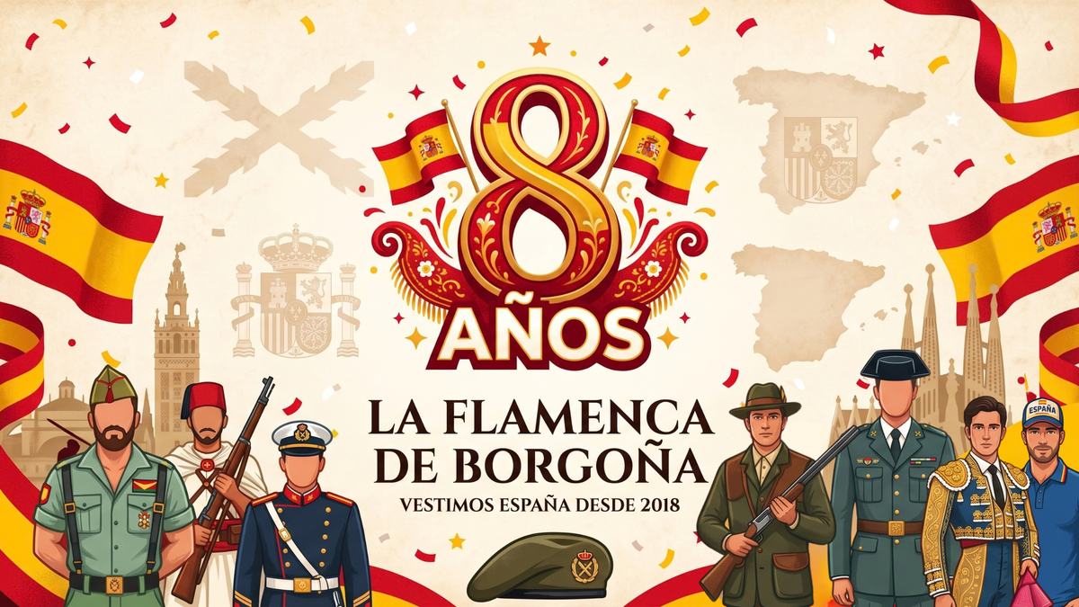 La Flamenca de Borgoña cumple 8 años vistiendo España