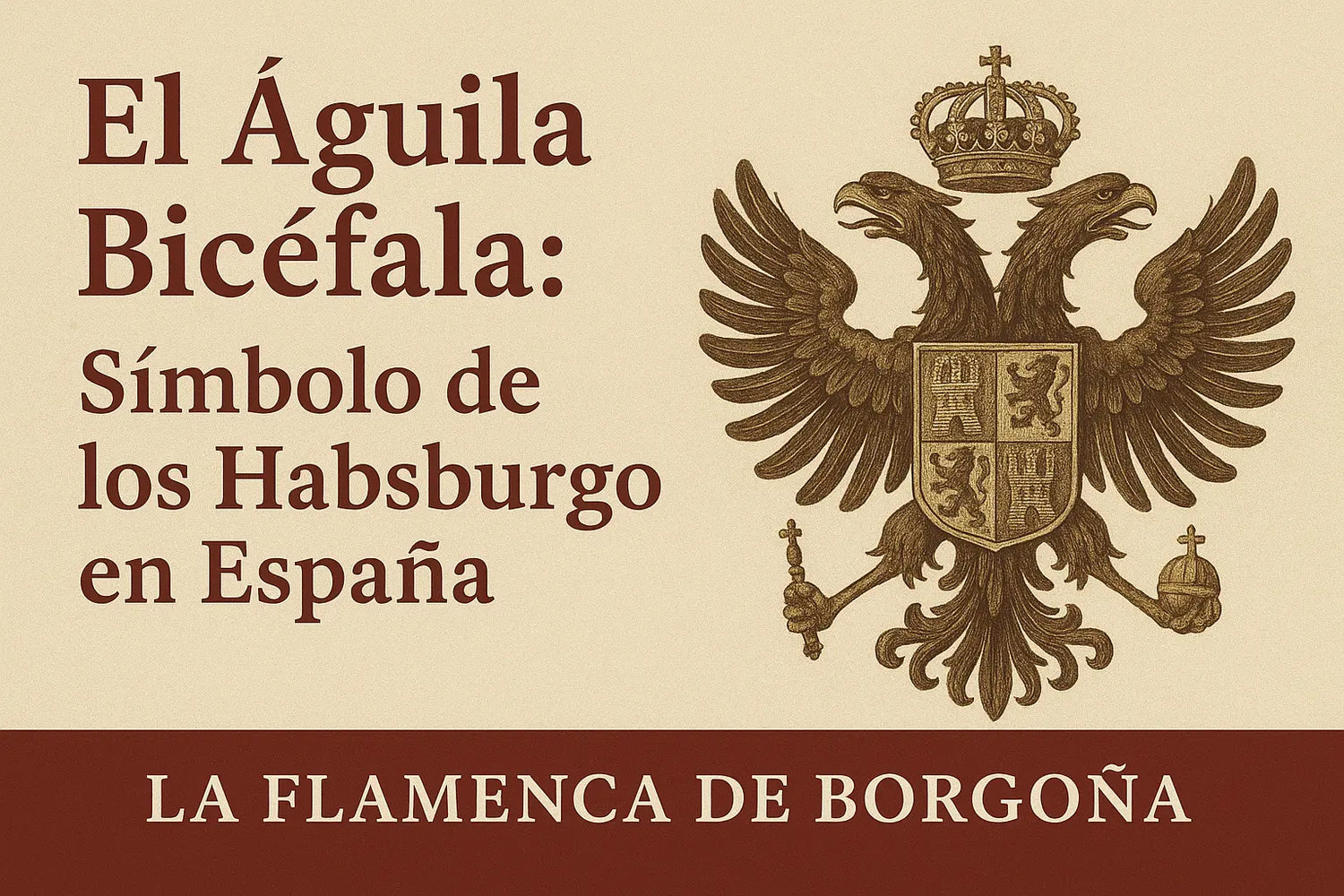 El-Águila-Bicéfala-Símbolo-de-los-Habsburgo-en-España La Flamenca de Borgoña Bandera España