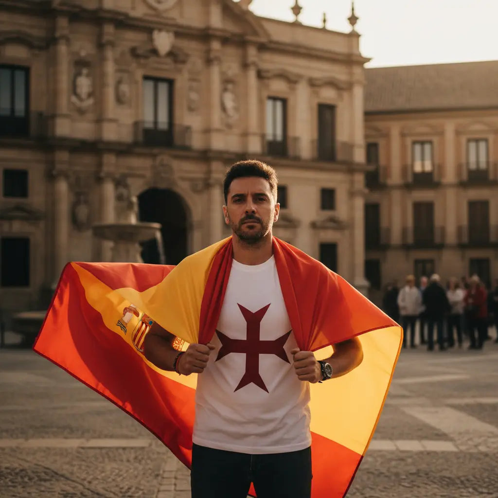 Historia-De-España-En-Tu-Pecho-Por-Qué-Los-Símbolos-Importan-Más-Que-Nunca La Flamenca de Borgoña Bandera España