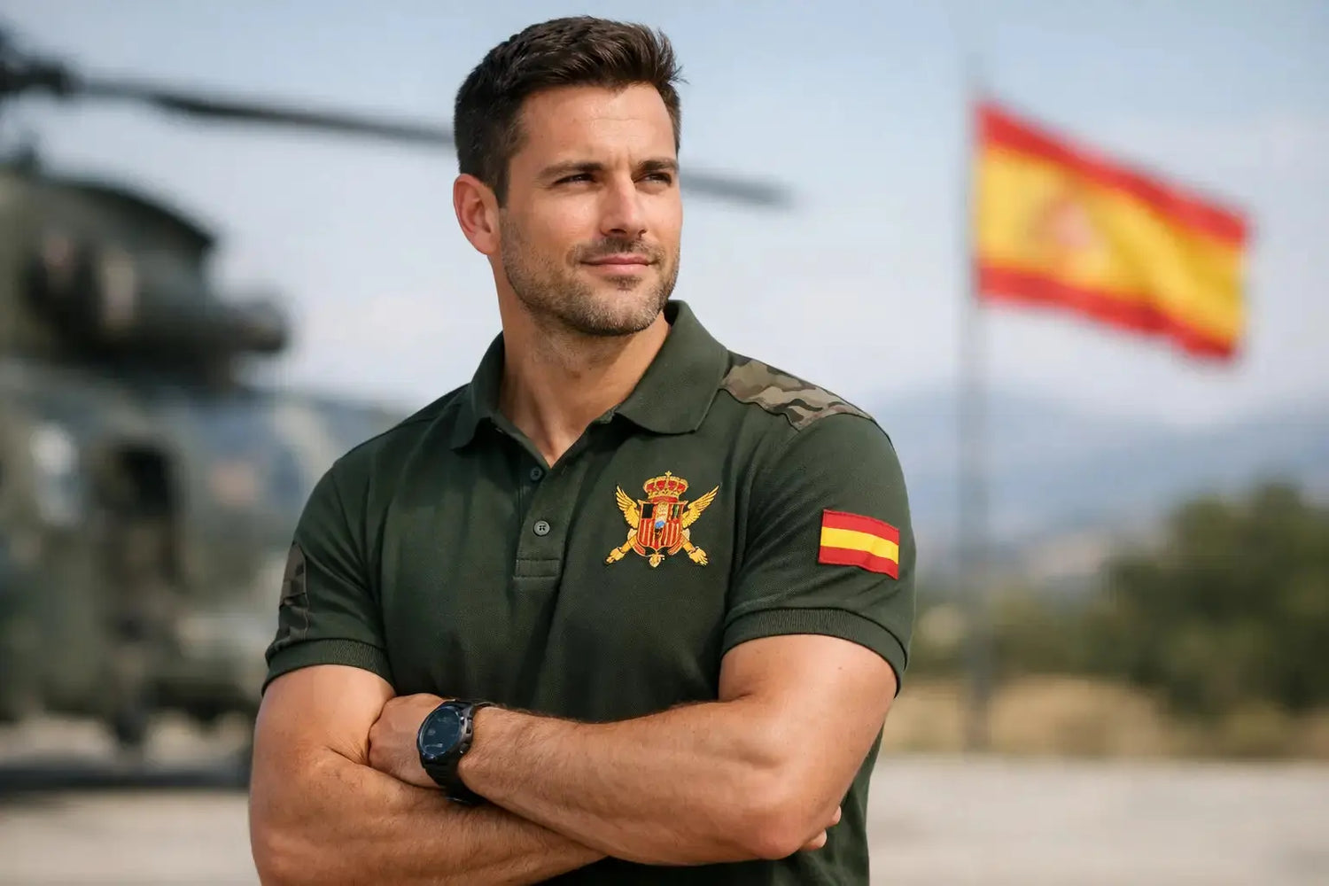 Polo Ejército Español hombre para vestir con orgullo