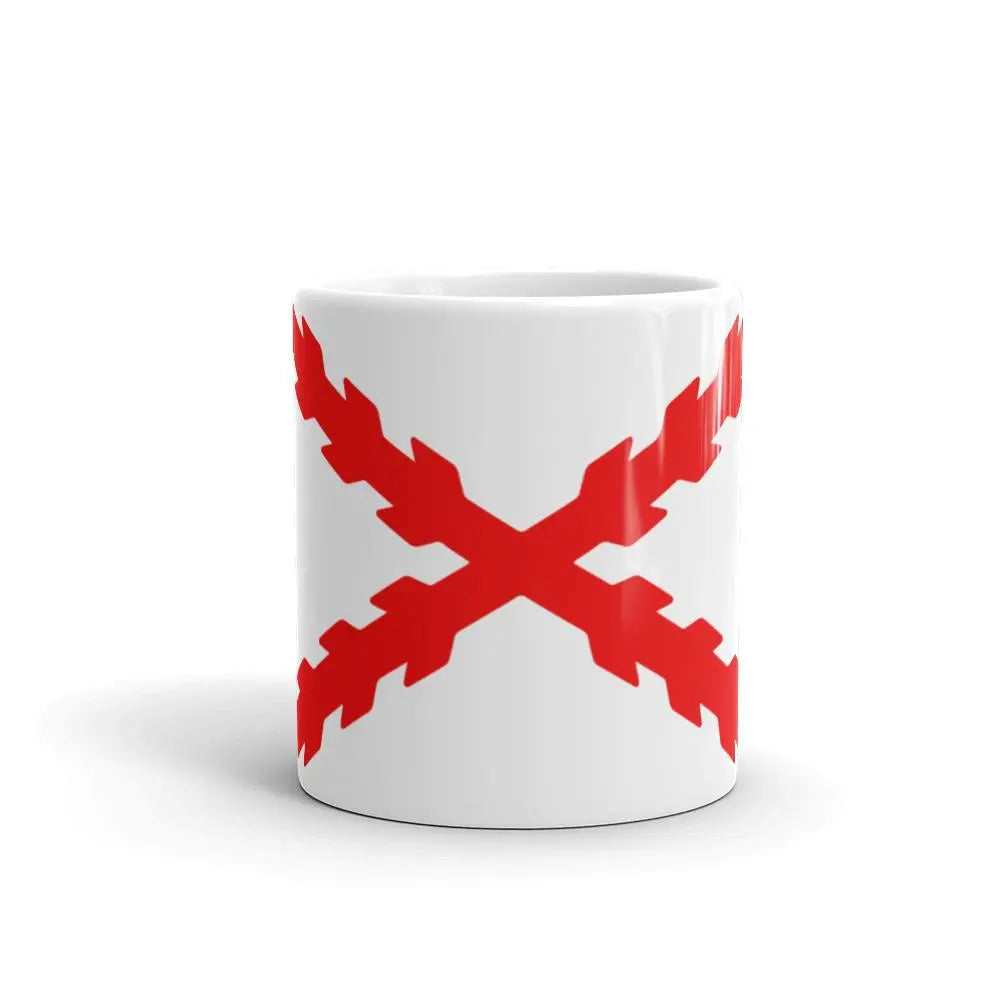 Taza Cruz de Borgoña La Flamenca de Borgoña, Bandera de España, Cruz de Borgoña, Patricia Muñoz, VOX, Santiago Abascal 