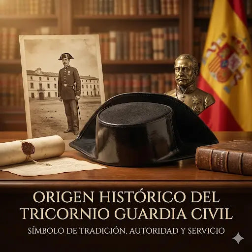 Tricornio-Guardia-Civil-historia-origen-y-tradición-esencial La Flamenca de Borgoña Bandera España