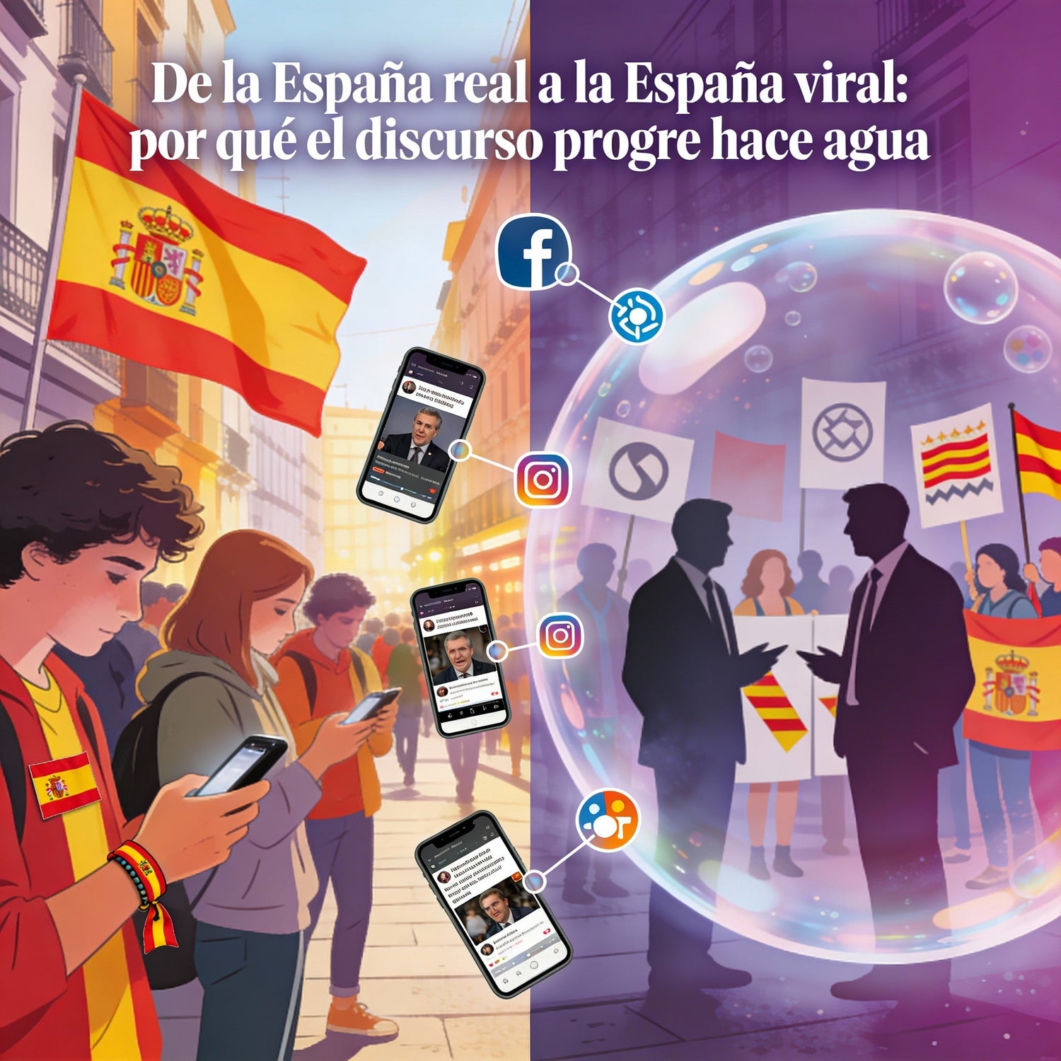 De la España real a la España viral: por qué el discurso progre hace agua