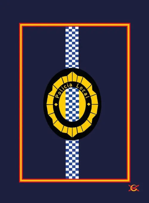 Policía Local Bandera España La Flamenca de Borgoña