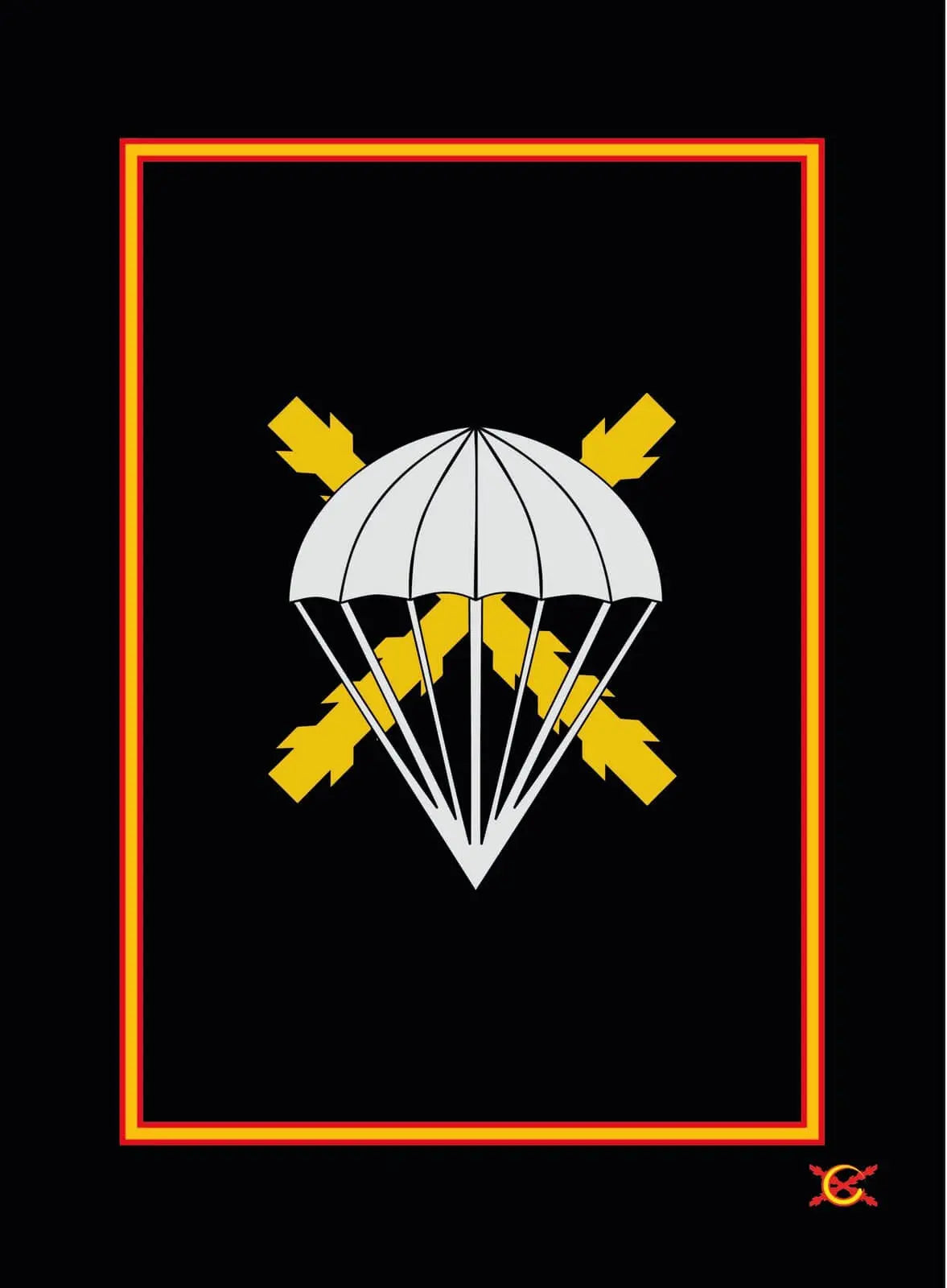 Bripac Paracaidista Bandera España La Flamenca de Borgoña