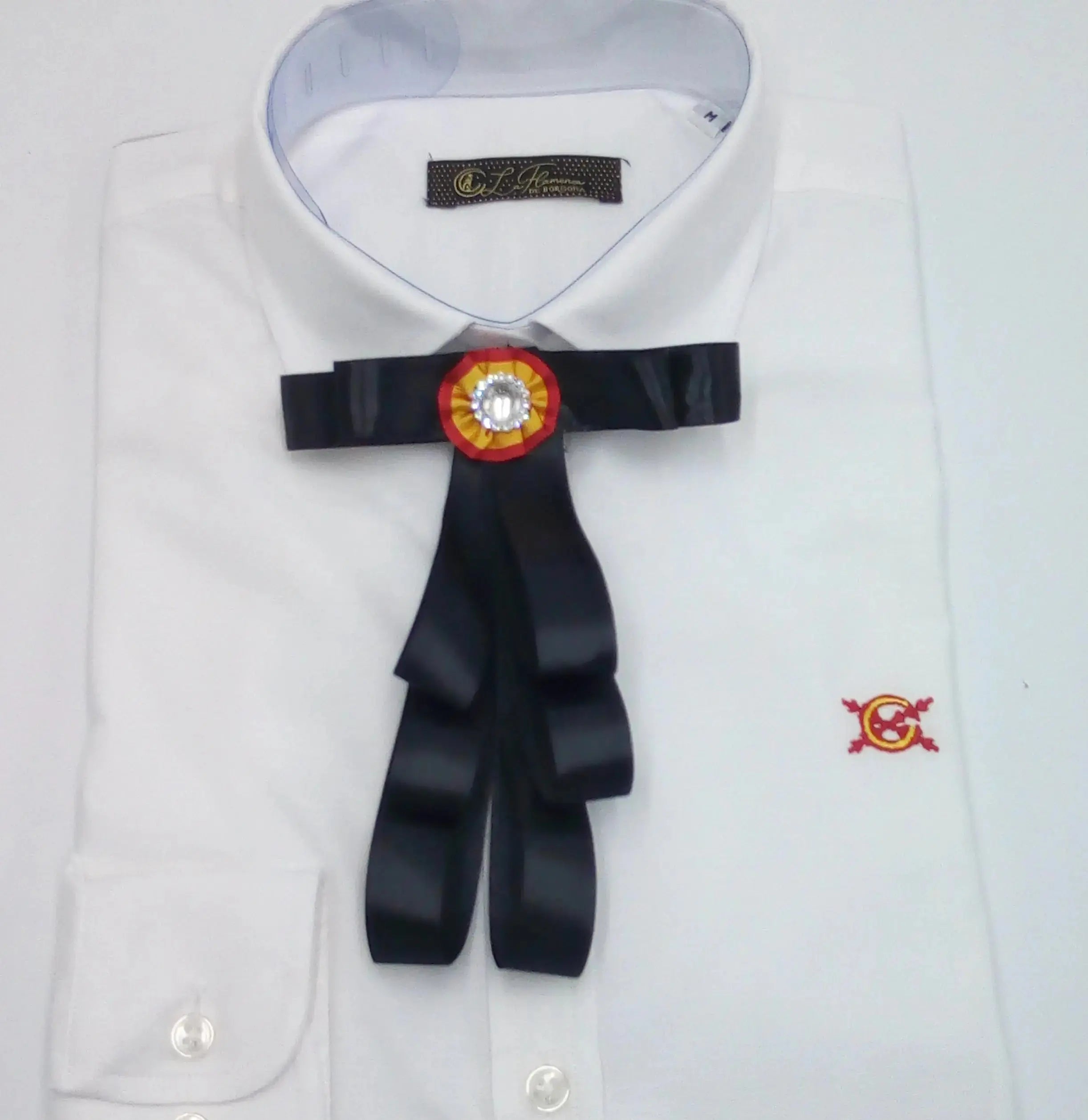 Comprar Pajaritas-de-lazo-para-mujer La Flamenca de Borgoña Bandera España