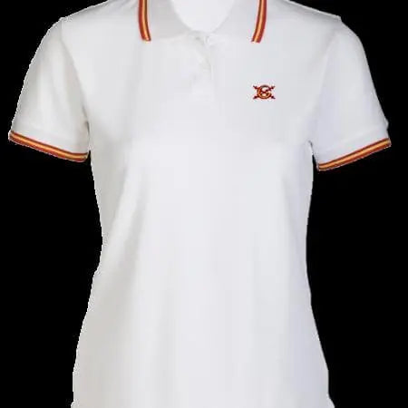 Polos de España para Mujer Bandera España La Flamenca de Borgoña