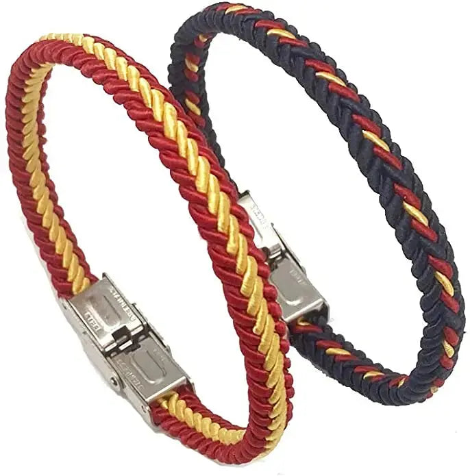 Comprar Pulseras-trenzadas-Bandera-de-España La Flamenca de Borgoña Bandera España
