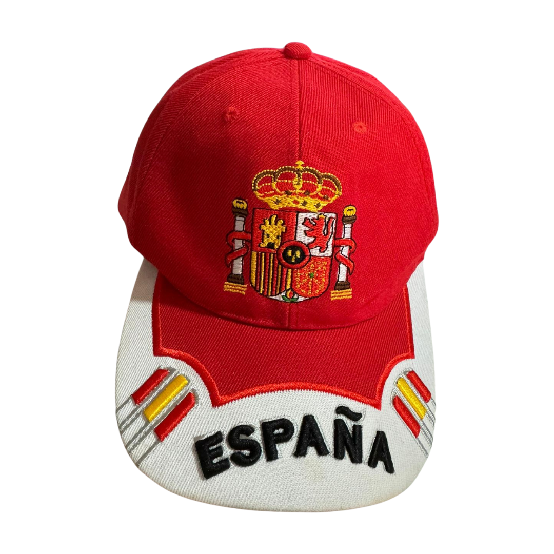 Gorra Bandera España Escudo rojo y blanco - LaFlamencadeBorgoña
