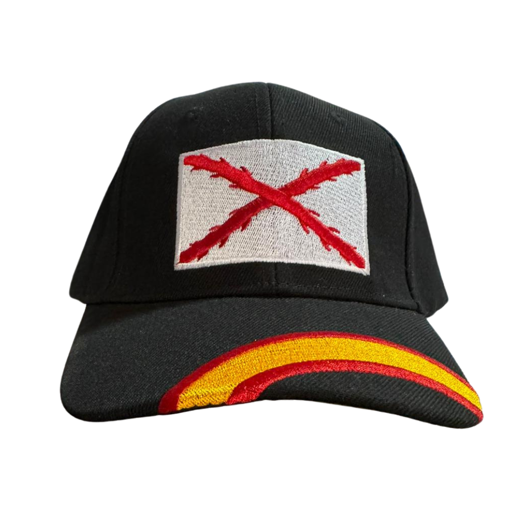 Gorra Bandera España y Cruz de Borgoña - LaFlamencadeBorgoña