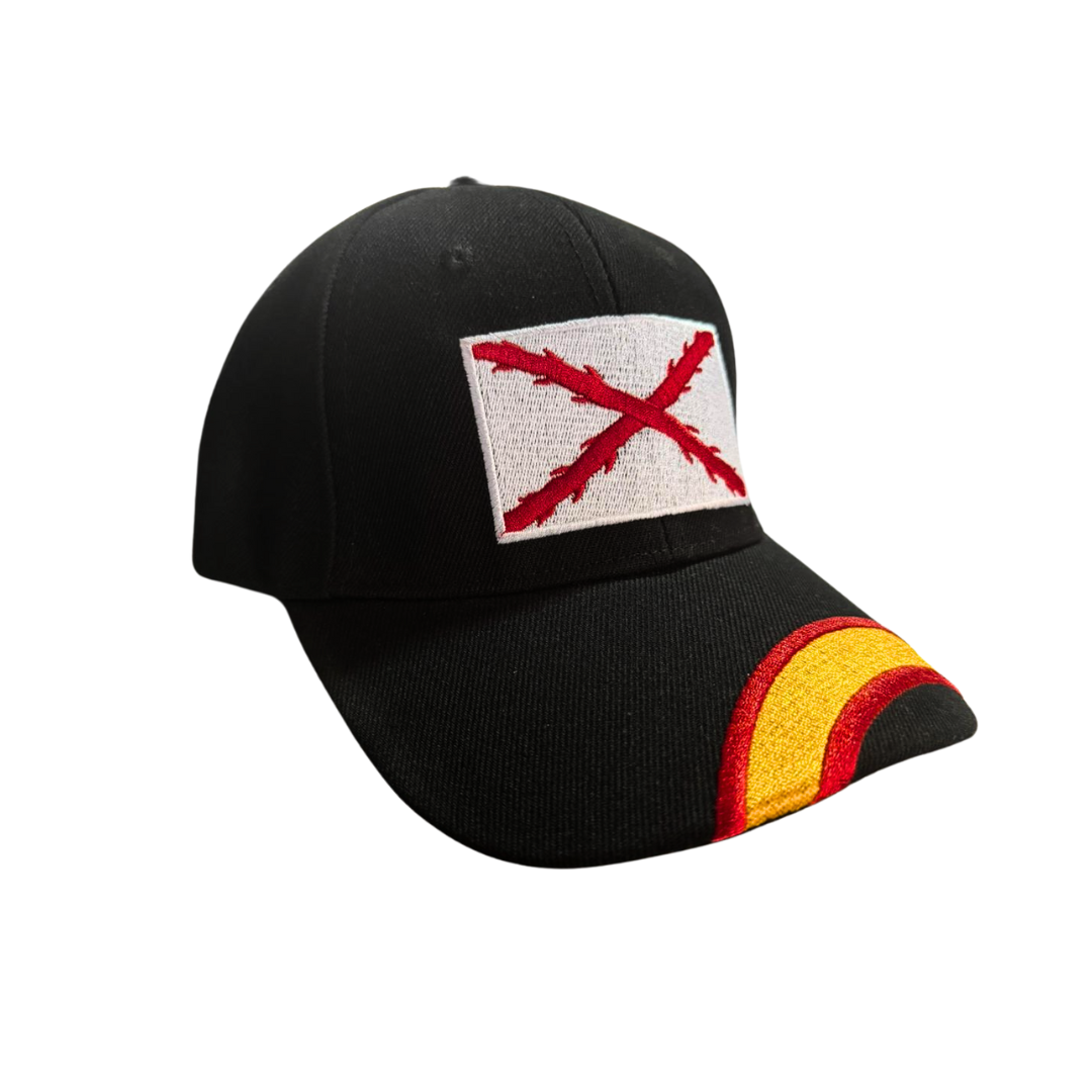 Gorra Bandera España y Cruz de Borgoña - LaFlamencadeBorgoña