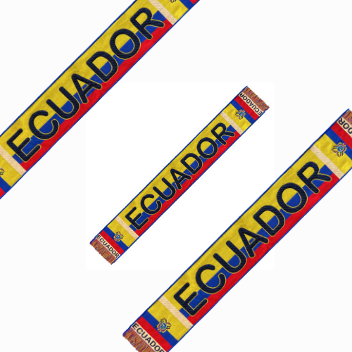 Bufanda Ecuador Aficionados Tricolor