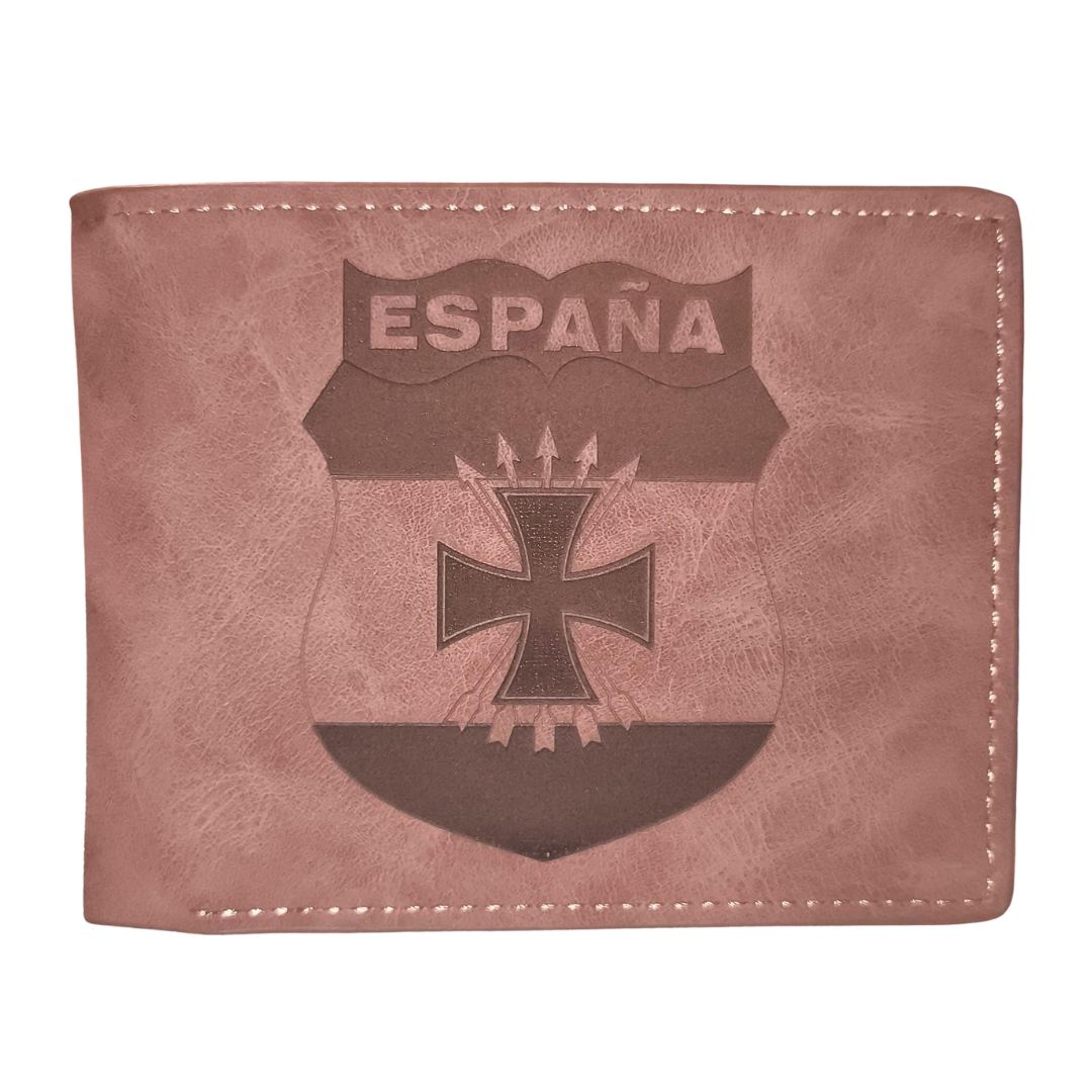 Cartera piel serraje División Azul