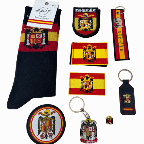 Lote 7 - Lote Águila de San Juan con Bandera de España