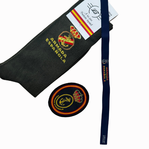 Lote 6 - Lote Armada Española: Calcetines, Parche y Pulsera