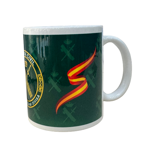 Taza Cerámica Guardia Civil El Honor es mi Divisa Verde