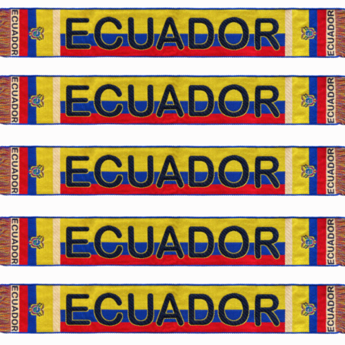 Bufanda Ecuador Aficionados Tricolor