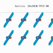 Guirnalda de Banderas de Galicia 5 Metros (7 Banderines)