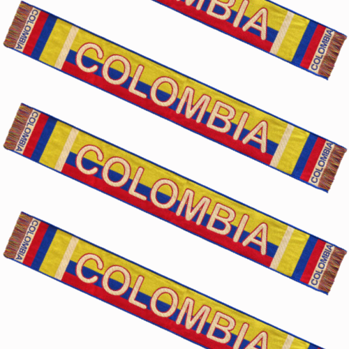 Bufanda Colombia Aficionados Tricolor