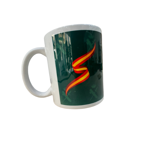 Taza Cerámica Guardia Civil El Honor es mi Divisa Verde