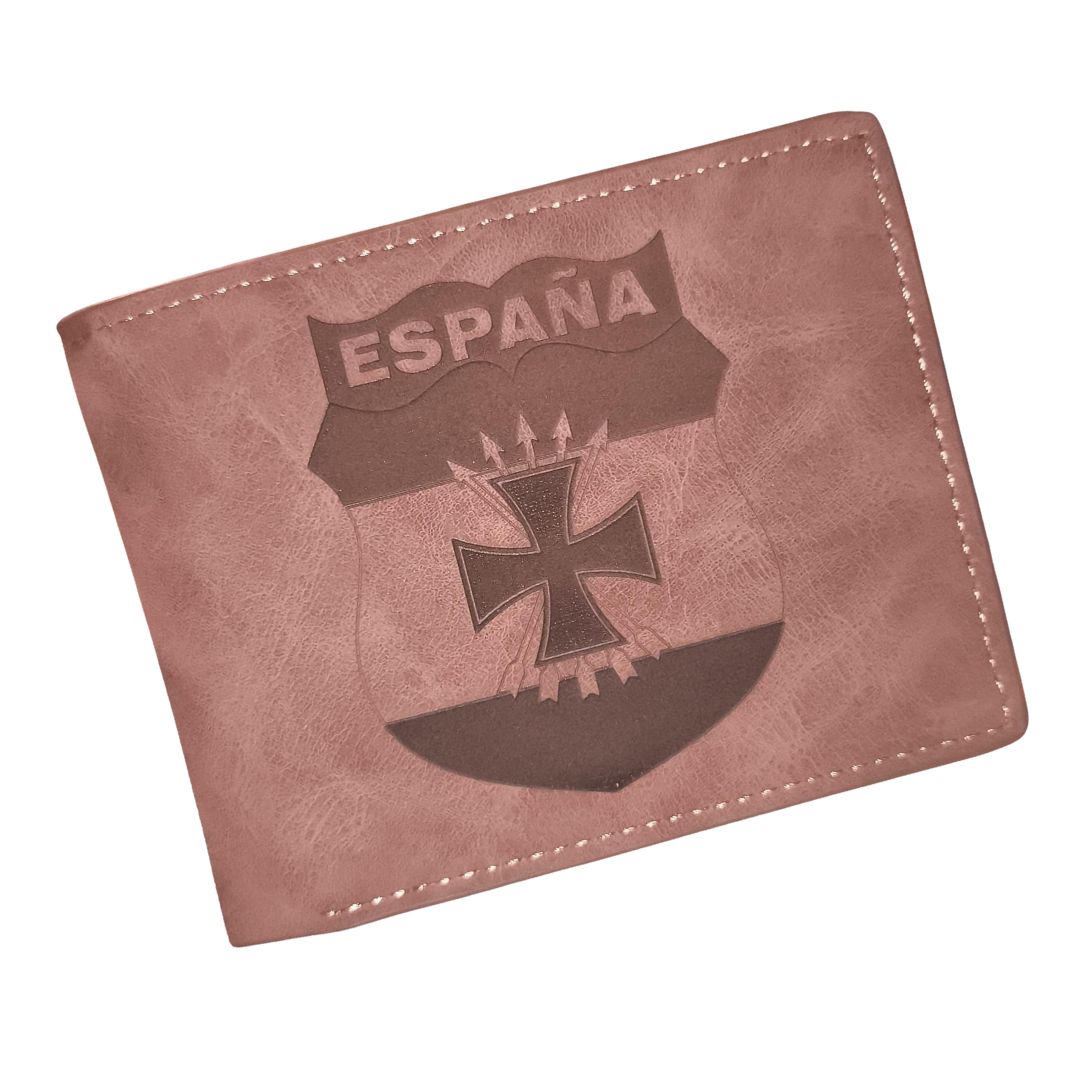 Cartera piel serraje División Azul