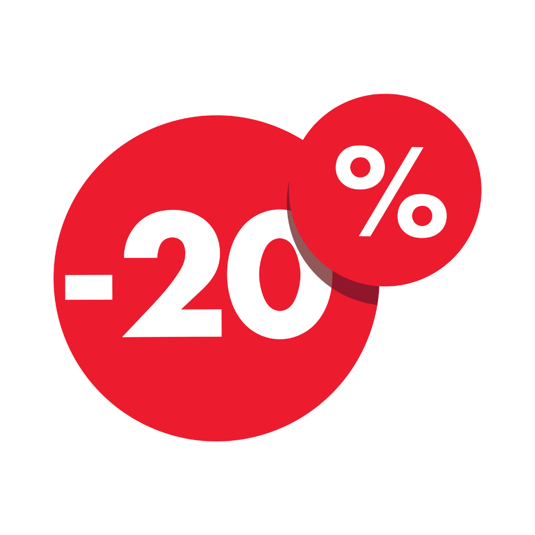 Descuentos del 10, 15 y 20%