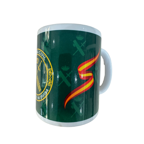 Taza Cerámica Guardia Civil El Honor es mi Divisa Verde