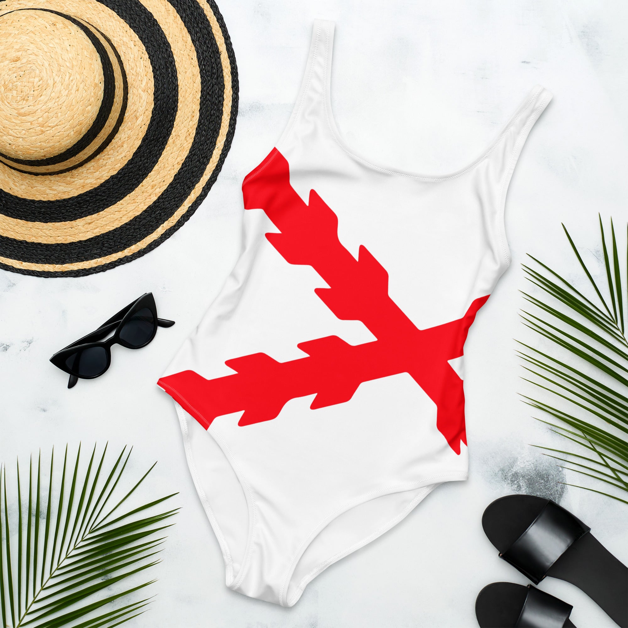 Bañador Mujer Cruz de Borgoña - LaFlamencadeBorgoña