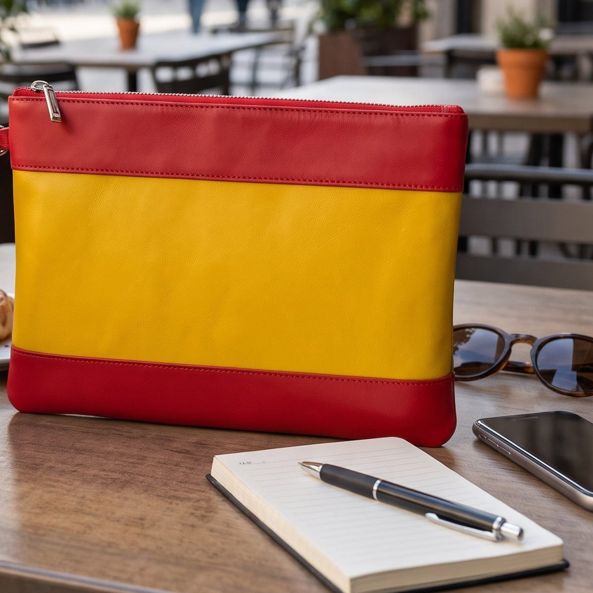 Spanish flag handbag