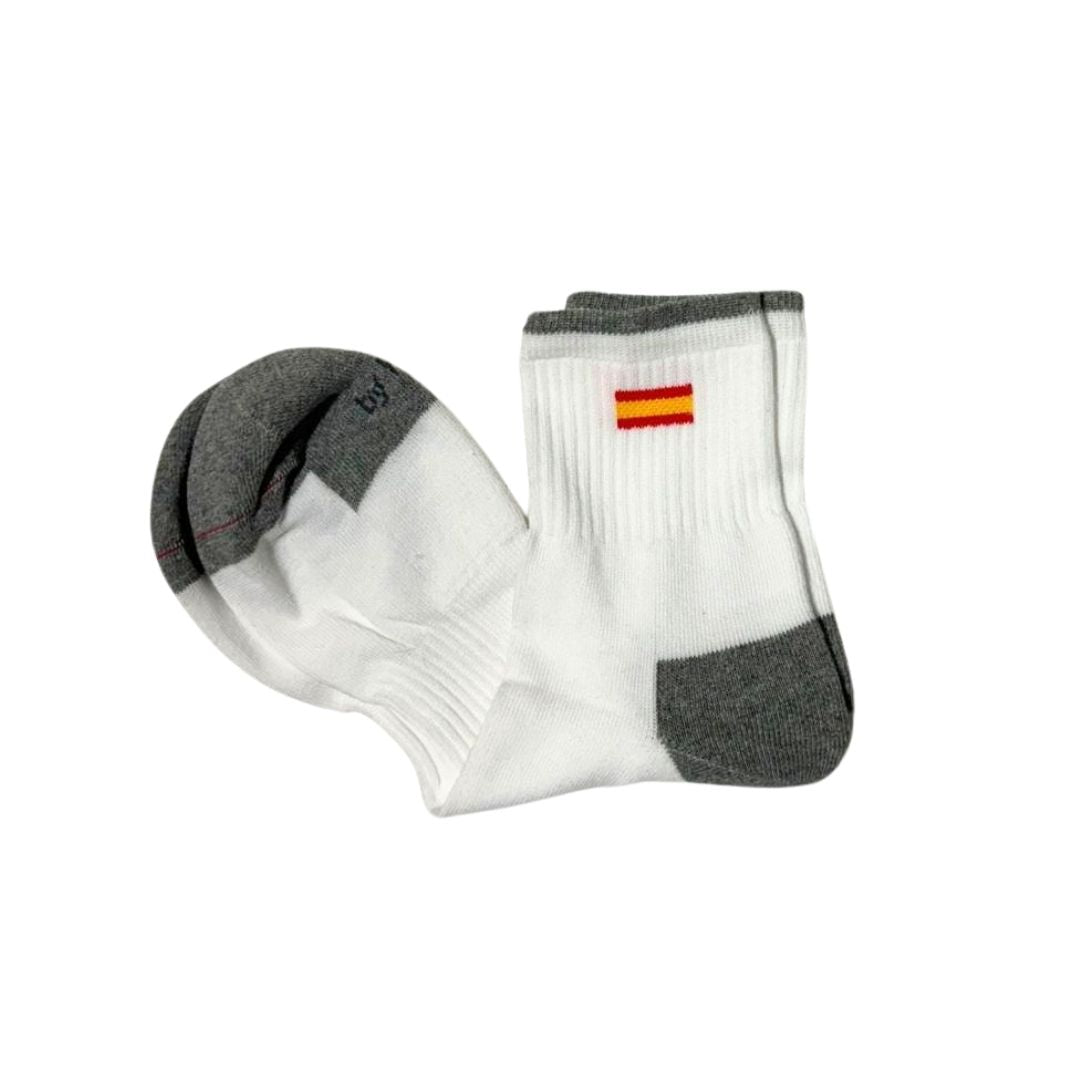 Comprar Calcetines bandera España Blanco bajo Bandera España La Flamenca de Borgoña Patricia Muñoz VOX