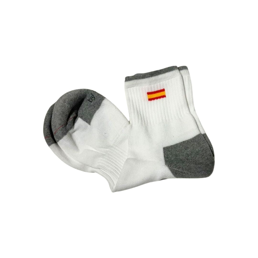 Comprar Calcetines bandera España Blanco bajo Bandera España La Flamenca de Borgoña Patricia Muñoz VOX